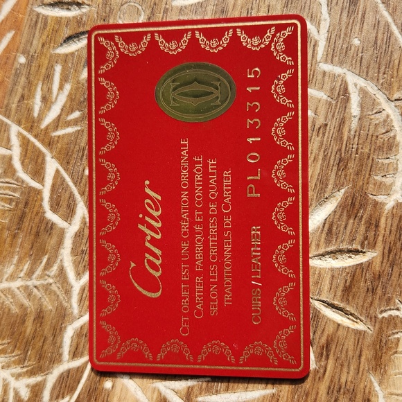 Cartier Happy Birthday Print Red Long Zip Wallet w/ Authentication Card - Picture 6 of 16